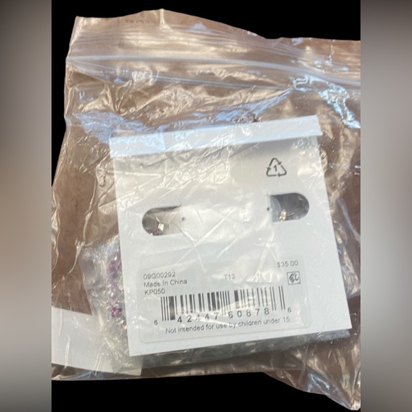 Karl Lagerfeld Paris hoop earrings Pink - Picture 4 of 4